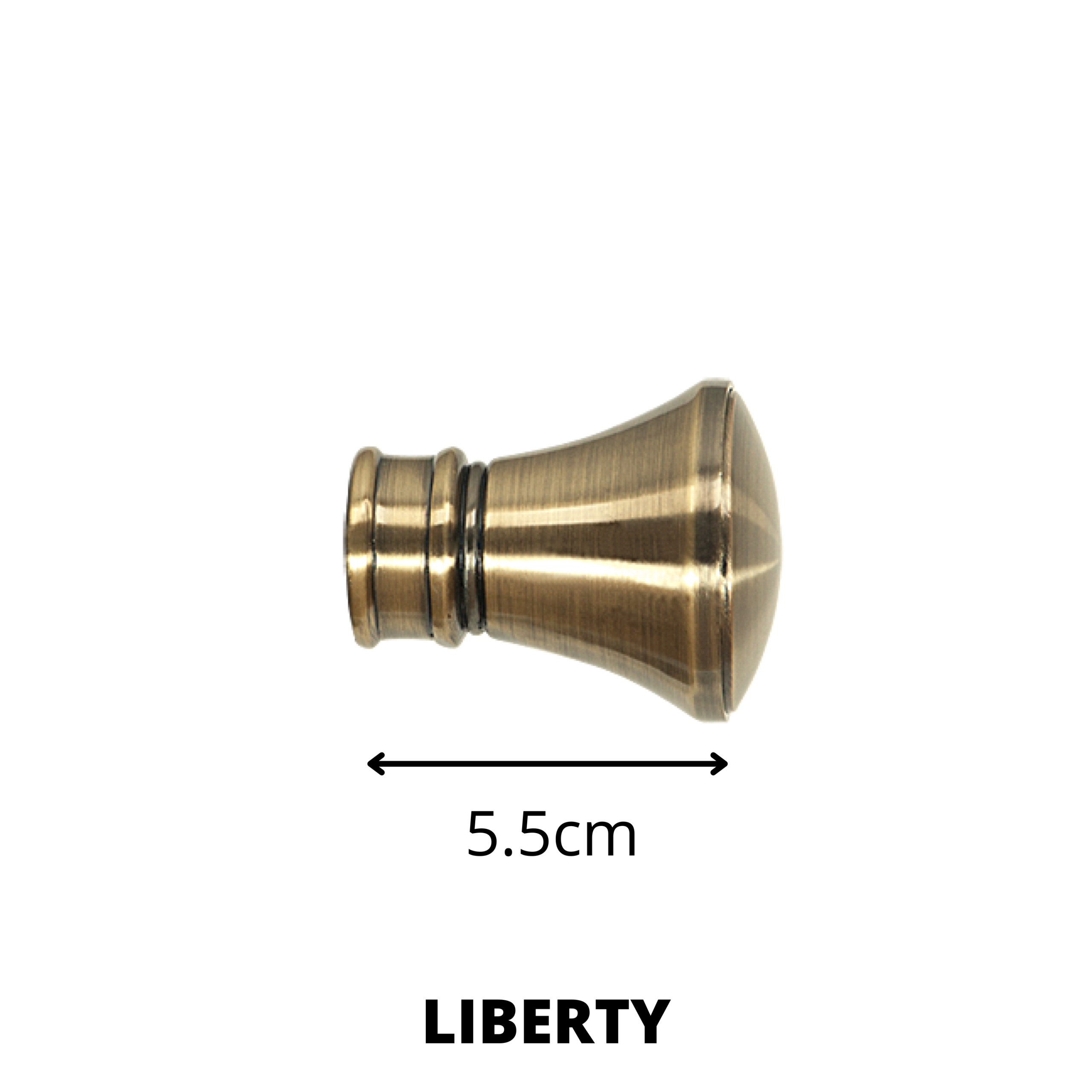 Curtain rod with the groove Ø19 Antique gold - Image 3