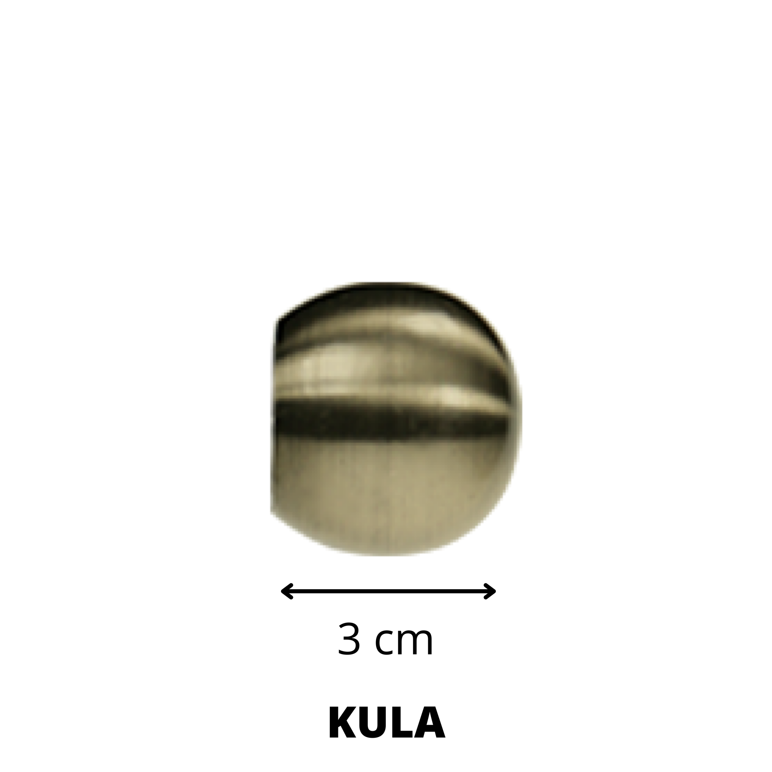 Curtain rod with the groove Ø19 Antique gold - Image 4