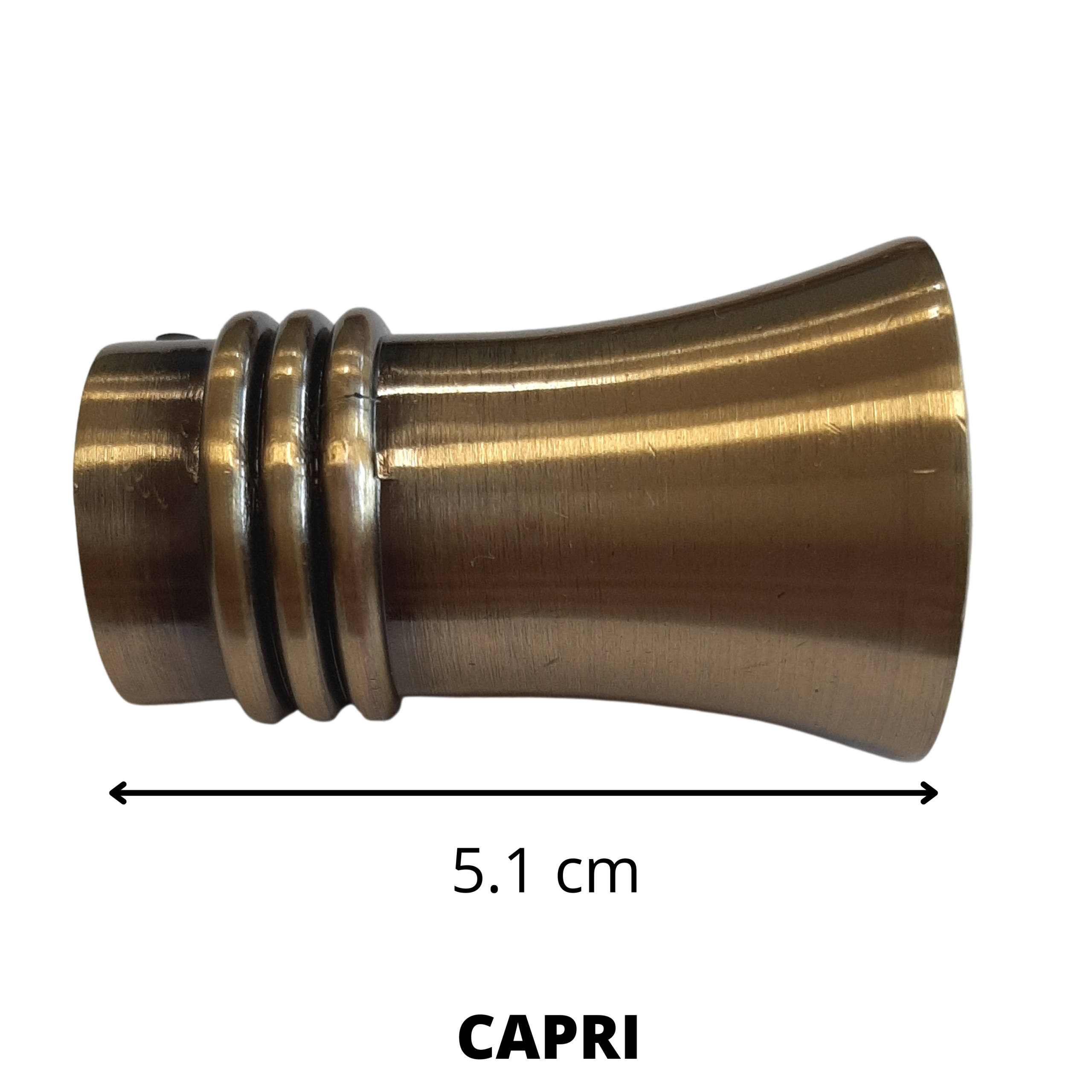 Curtain rod with the groove Ø19 Antique gold - Image 5