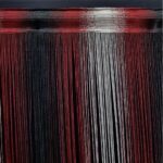 STRING CURTAIN BLACK RAINBOW